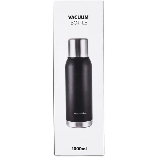 Термос Naturehike Q-9H NH19SJ010, 304 сталь, 1.0 л, чорний