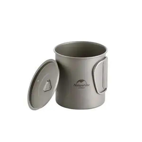 Кружка титанова з ручкою 600 мл Naturehike NH20CJ005