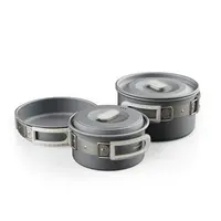 Набір посуду (2 каструлі, сковорідка) Naturehike CNK2450CF010, алюміній