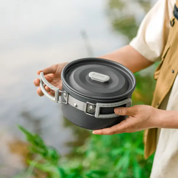 Набір посуду (каструля, сковорідка, чайник) Naturehike CNK2450CF010, алюміній