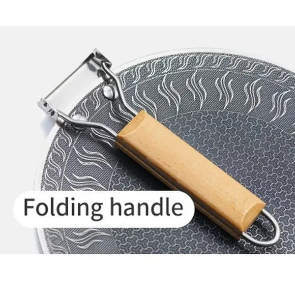 Сковорода з нержавіючої сталі зі складаною ручкою Naturehike CNK2550CF011, 29,5 х 29,5 см