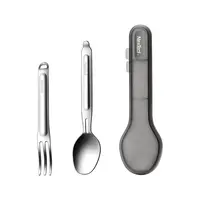 Туристичний набір ложка-виделка NexTool Portable Stainless Steel Tableware, нержавіюча сталь