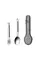 Туристичний набір ложка-виделка NexTool Portable Stainless Steel Tableware, нержавіюча сталь
