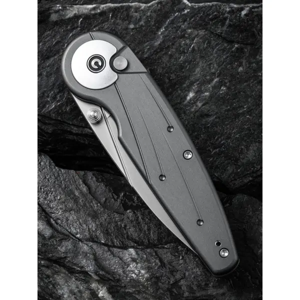 Ніж складаний туристичний Civivi Starflare, (8.4 см) Nitro-V / Aluminum сірий