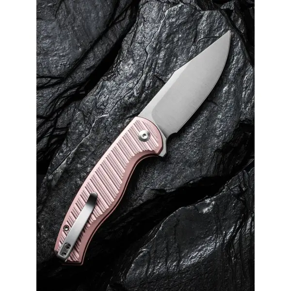 Ніж складаний туристичний Civivi Stormhowl, (8.4 см) Nitro-V / Aluminum рожевий