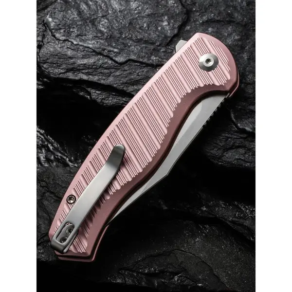 Ніж складаний туристичний Civivi Stormhowl, (8.4 см) Nitro-V / Aluminum рожевий