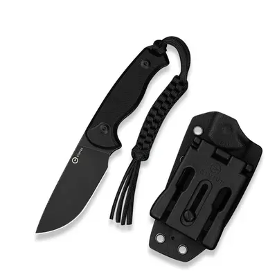 Ніж фіксований тактичний Civivi Timberbark, (8.1 см) 14C28N / G10 чорний