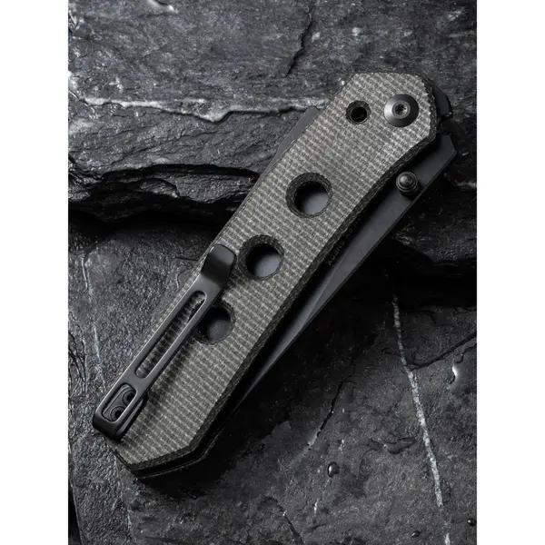 Ніж складаний туристичний Civivi Vision FG, (8.9 см) Nitro-V / Micarta темно-сірий