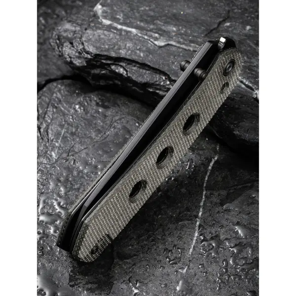 Ніж складаний туристичний Civivi Vision FG, (8.9 см) Nitro-V / Micarta темно-сірий