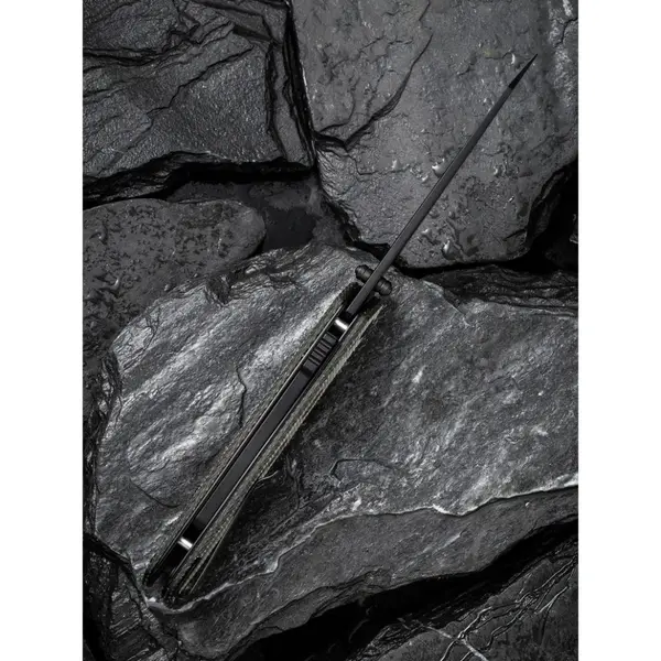 Ніж складаний туристичний Civivi Vision FG, (8.9 см) Nitro-V / Micarta темно-сірий