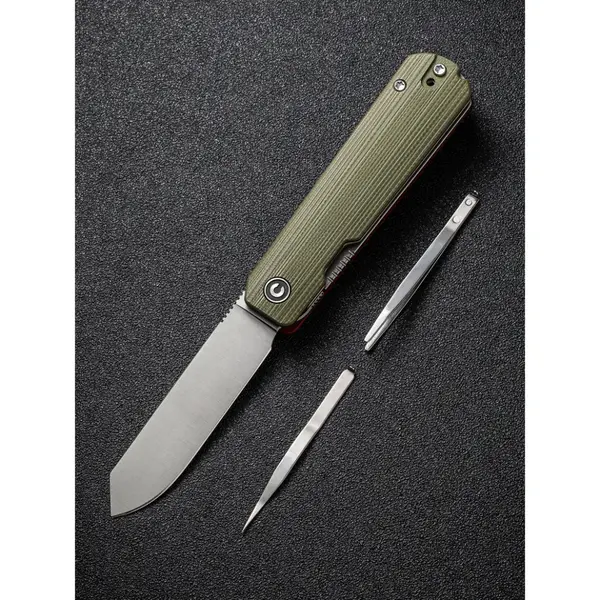 Ніж складаний кишеньковий Civivi Sendy, (7.2 см) Nitro-V / G10 темно-зелений