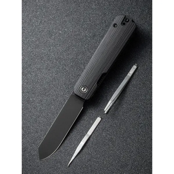 Ніж складаний кишеньковий Civivi Sendy, (7.2 см) Nitro-V / G10 чорний