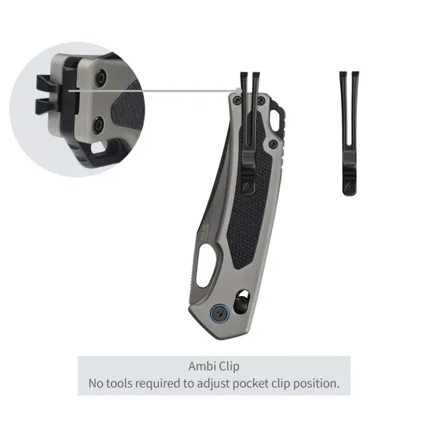 Ніж складаний SRM Retriever 9203-AK2, чорно-сірий