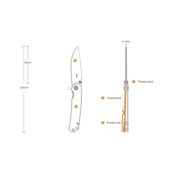 Ніж складаний Ruike P801-SF