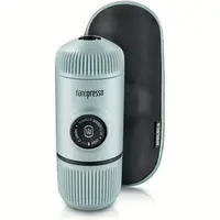 Портативная эспрессо-кофеварка Wacaco Nanopresso голубая с чехлом, механическая, для молотого кофе
