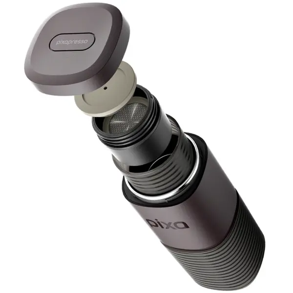 Портативна електрична еспресо-кавоварка Wacaco Pixapresso для меленої кави та капсул, темний бурґунд