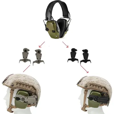Крепление для наушников Howard Leight Impact Sport на рельсы ARC - NeckFlip Helmet Rail Mount Kit (TAN)