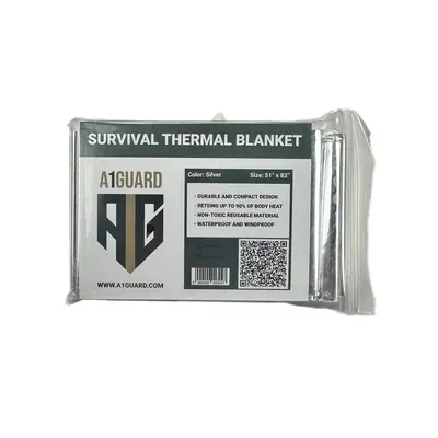 Термоковдра A1G Survival Blanket - Silver