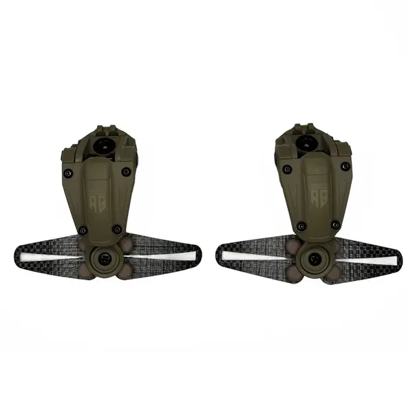 Universal mount for active headphones on ARC rails - NeckFlip Helmet Rail Mount Kit 2.0 (TAN)