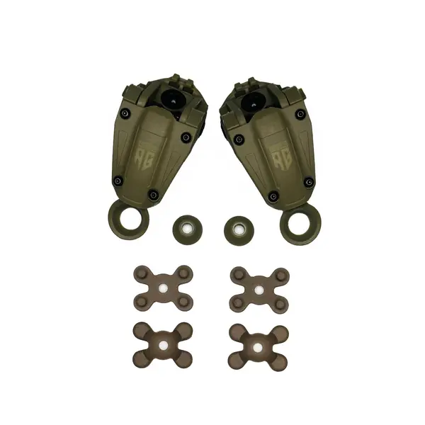 Universal mount for active headphones on ARC rails - NeckFlip Helmet Rail Mount Kit 2.0 (TAN)