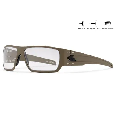 Захисні окуляри Gatorz Specter, Photochromic, ANSI Z87.1 Mil-Spec Ballistic, Tan Cerakote - GZ-08-305
