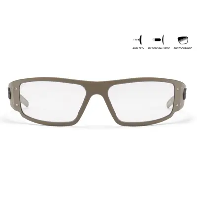 Защитные очки Gatorz Magnum Photochromic ANSI Z87.1 Mil-Spec Ballistic, Tan Cerakote - GZ-01-305