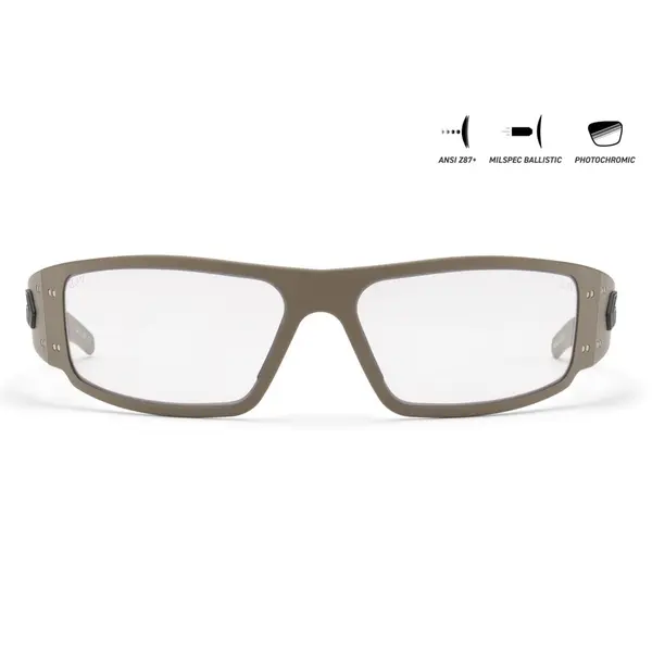 Захисні окуляри Gatorz Magnum Photochromic ANSI Z87.1 Mil-Spec Ballistic, Tan Cerakote - GZ-01-305