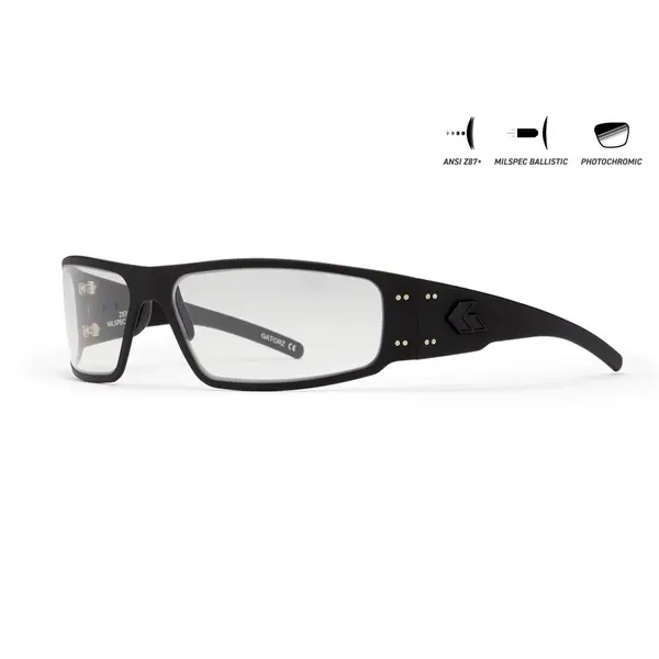 Захисні окуляри Gatorz Magnum Photochromic ANSI Z87.1 Mil-Spec Ballistic, Black Cerakote - GZ-01-005
