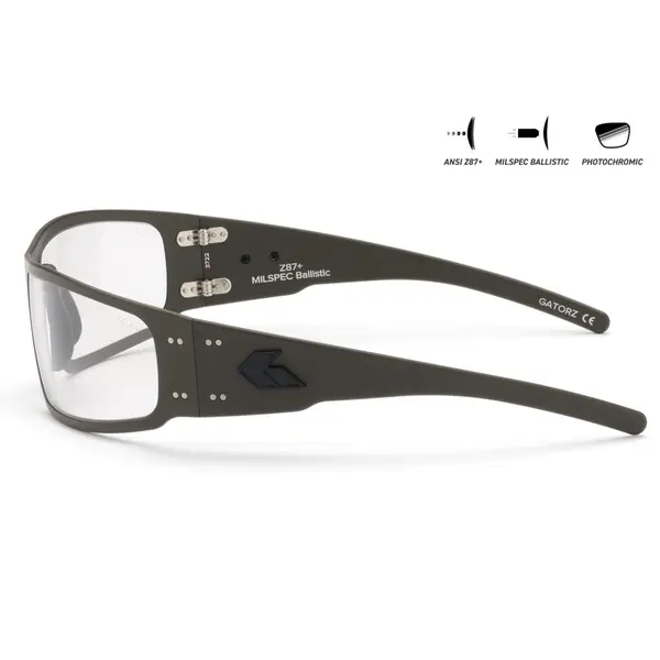Захисні окуляри Gatorz Magnum Photochromic ANSI Z87.1 Mil-Spec Ballistic, OD Green Cerakote - GZ-01-205