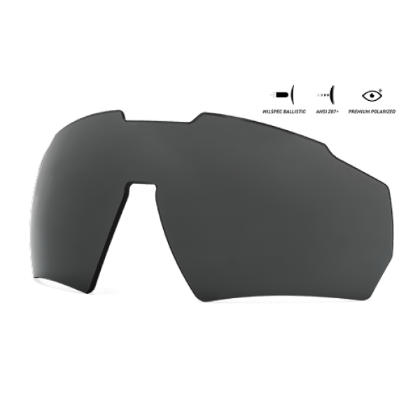 Змінна лінза Gatorz для Blastshield, Ballistic Polarized ANSI Z87+/MILSPEC Ballistic Smoke Polar w/Anti-Fog - GZ-10-949