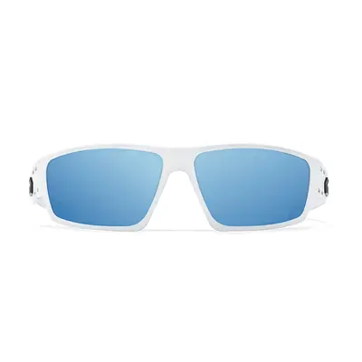 Защитные очки Gatorz Warhawk Smoke Optimized Polarized (OPz) w/ Blue Mirror, Frost w/Black Logo GZ-15-550
