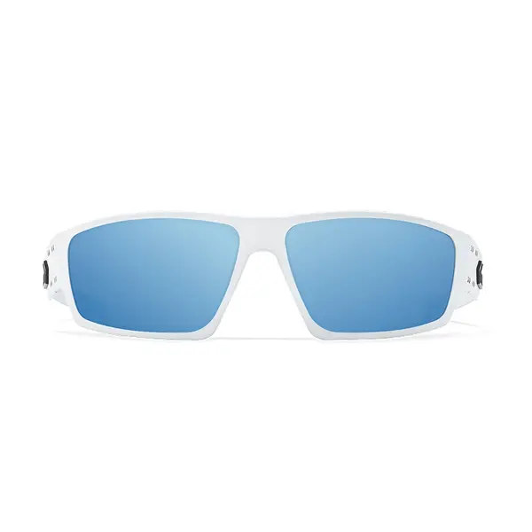 Захисні окуляри Gatorz Warhawk Smoke Optimized Polarized (OPz) w/ Blue Mirror, Frost w/Black Logo GZ-15-550