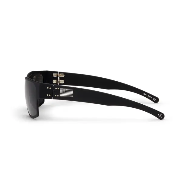 Захисні окуляри Gatorz DELTA — ANSI Z87+, Black Cerakote, Silver Flag  AM-GDELBLK01P