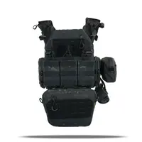 Плитоноска Kiborg GU gen.2 + 6 підсумків чорний мультикам