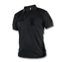 Поло тактична з шевронами Coolpass Black 46