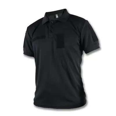 Поло тактична з шевронами Coolpass Black 46
