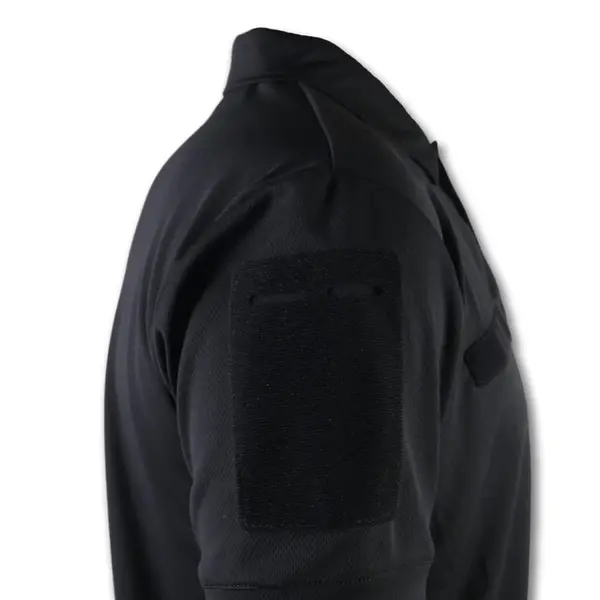 Поло тактична з шевронами Coolpass Black 54