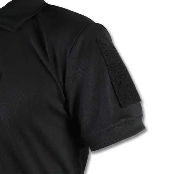 Поло тактична з шевронами Coolpass Black 54
