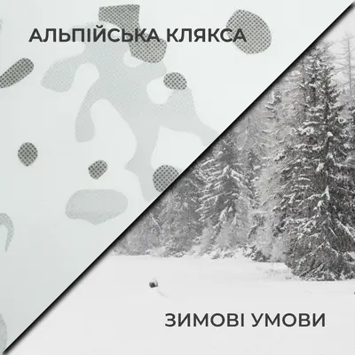 Зимняя маскировочная сетка Militex альпийская клякса индивидуального размера (50 грн за 1 кв.м.)