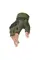 Рукавиці безпалі з кісточками Каучукові Outdoor Tactics Олива L
