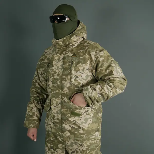 Зимовий тактичний костюм Горка Піксель
