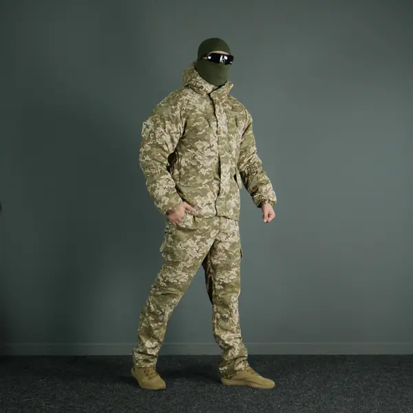 Зимовий тактичний костюм Горка Піксель