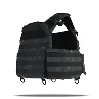 Плитоноска Kiborg GU gen.2 з балістичним захистом та бронеплитами Black Multicam