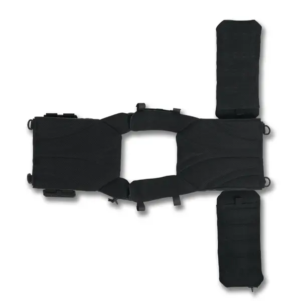 Плитоноска Kiborg GU gen.2 з балістичним захистом та бронеплитами Black Multicam
