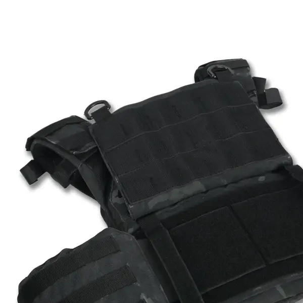 Плитоноска Kiborg GU gen.2 з балістичним захистом та бронеплитами Black Multicam