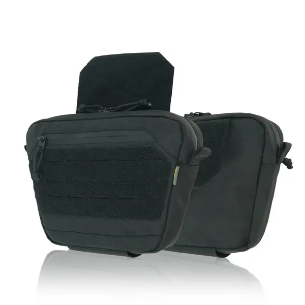 Сумка-напашник XL Kiborg з балістичним пакетом 1 клас захисту Militex GU Сordura Black