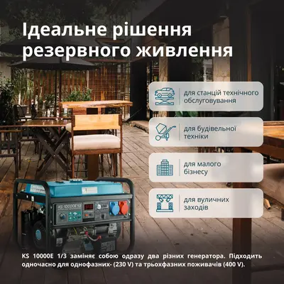 Бензиновый генератор Könner & Söhnen KS 10000E 1/3