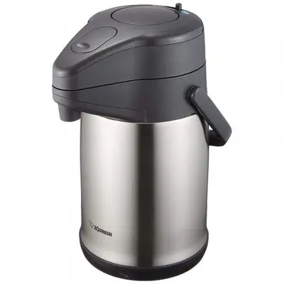 Термос срібний Zojirushi SR-CC30XA 3.0 л з помпою (SR-CC30XA)
