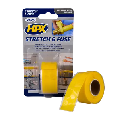 Самовулканізуюча стрічка Stretch&Fuse 25мм х 3м жовта