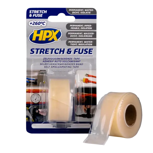 Самовулканізуюча стрічка Stretch&Fuse 25мм х 3м прозора